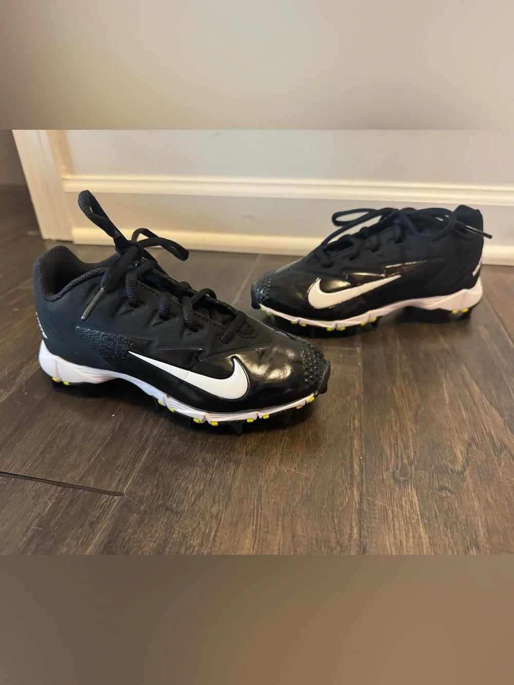 Nike Vapor Kids Black/White Cleats